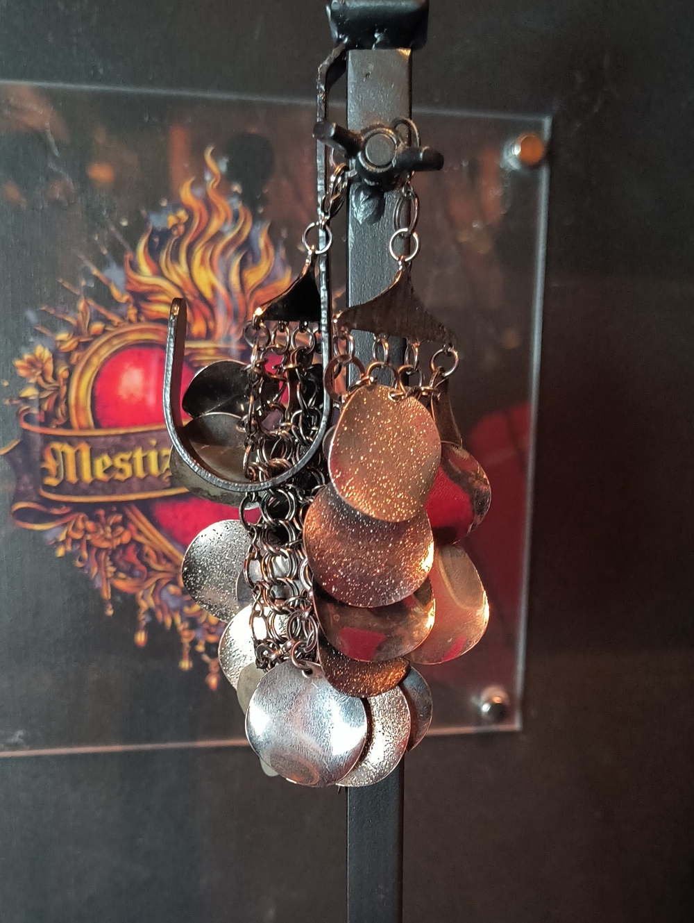 Lucky Brand Metallic Disk Dangle Bracelet - Silver Tones